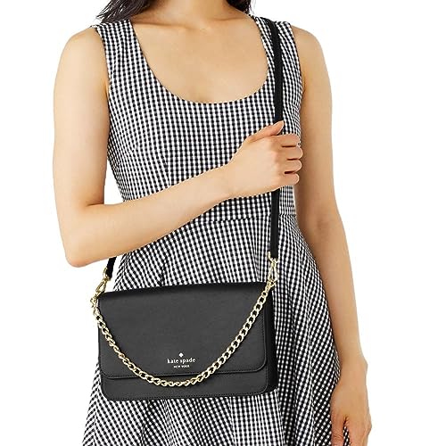 Kate Spade New York Women's Madison Saffiano Leather Flap Crossbody Bag | Pakistan image 2