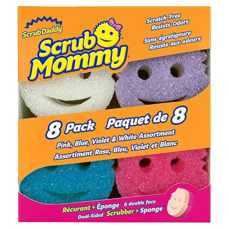 Scrub Daddy - Scrub Mommy Dual-Sided Scrubber and Sponge, Variety Pack of 8 image 0