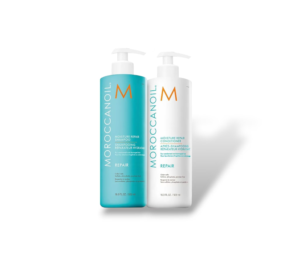 Moroccanoil Moisture Repair Shampoo & Conditioner Half-Liter Set image 0