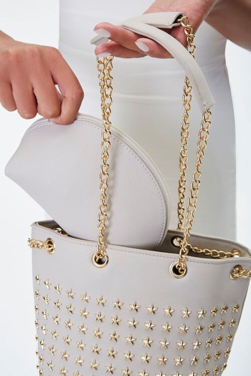 Forever 21 - Star Studded Tote Bag - White image 2