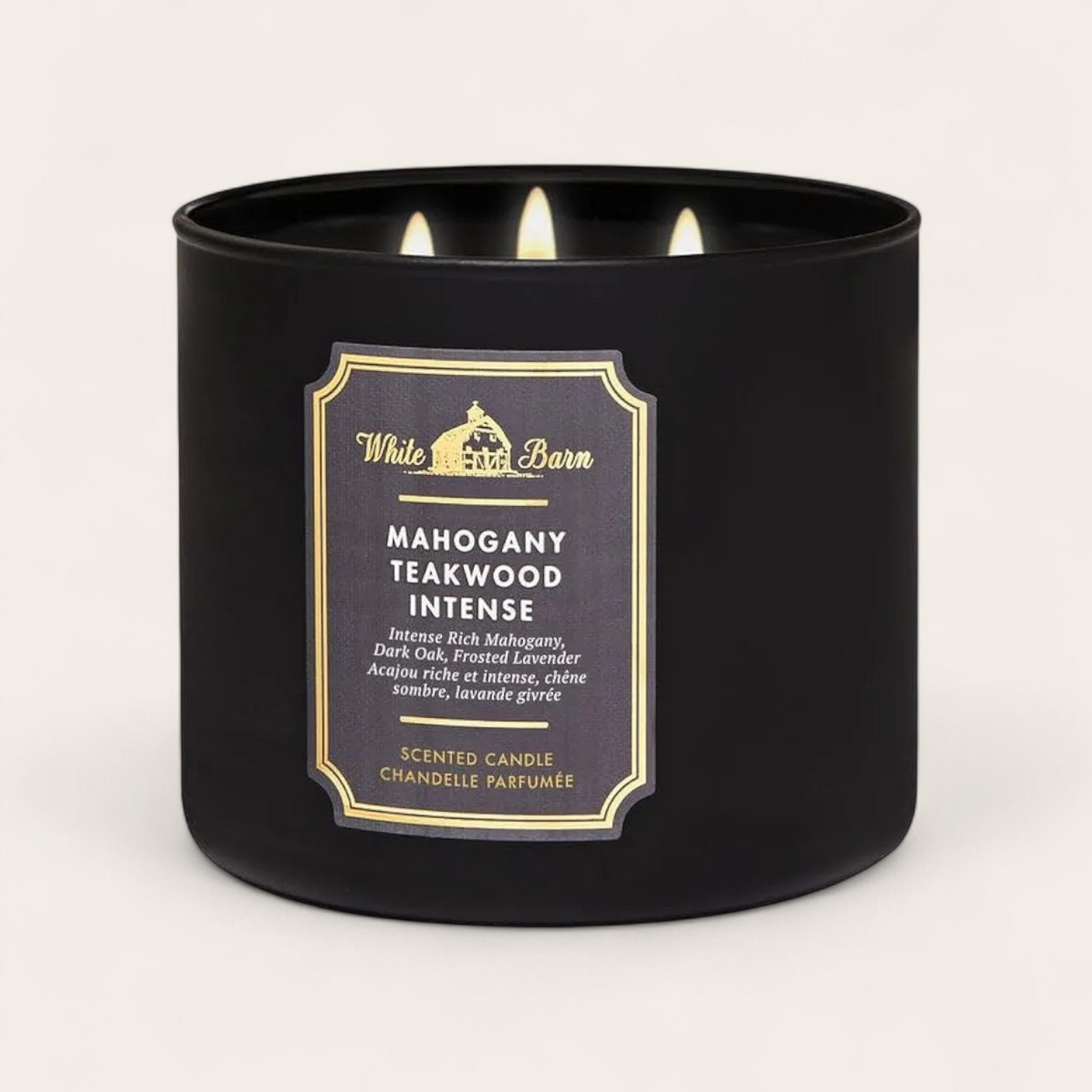 Bath & Body Works 3-Wick Candle - Mahogany Teak Wood Intense image 0