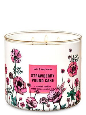 Bath & Body Works Candle - Strawberry Pound Cake image 0