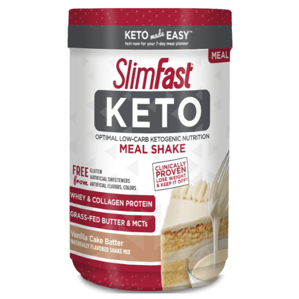 SlimFast Keto - Vanilla Cake Batter Shake Mix image 0