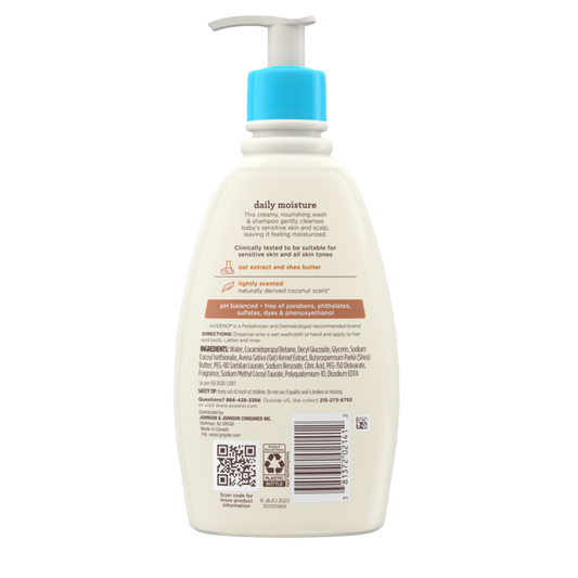 Aveeno Baby Daily Moisturizing 2-in-1 Body Wash & Shampoo image 1