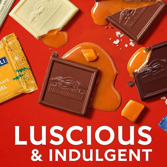 GHIRARDELLI - Chocolate Caramel Assortment Squares, 8.6 oz Bag