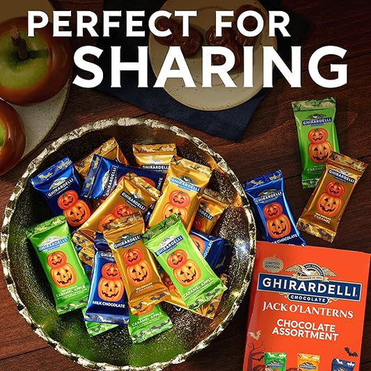 GHIRARDELLI - Jack O’ Lanterns Chocolate Assortment, 4.1 oz Bag