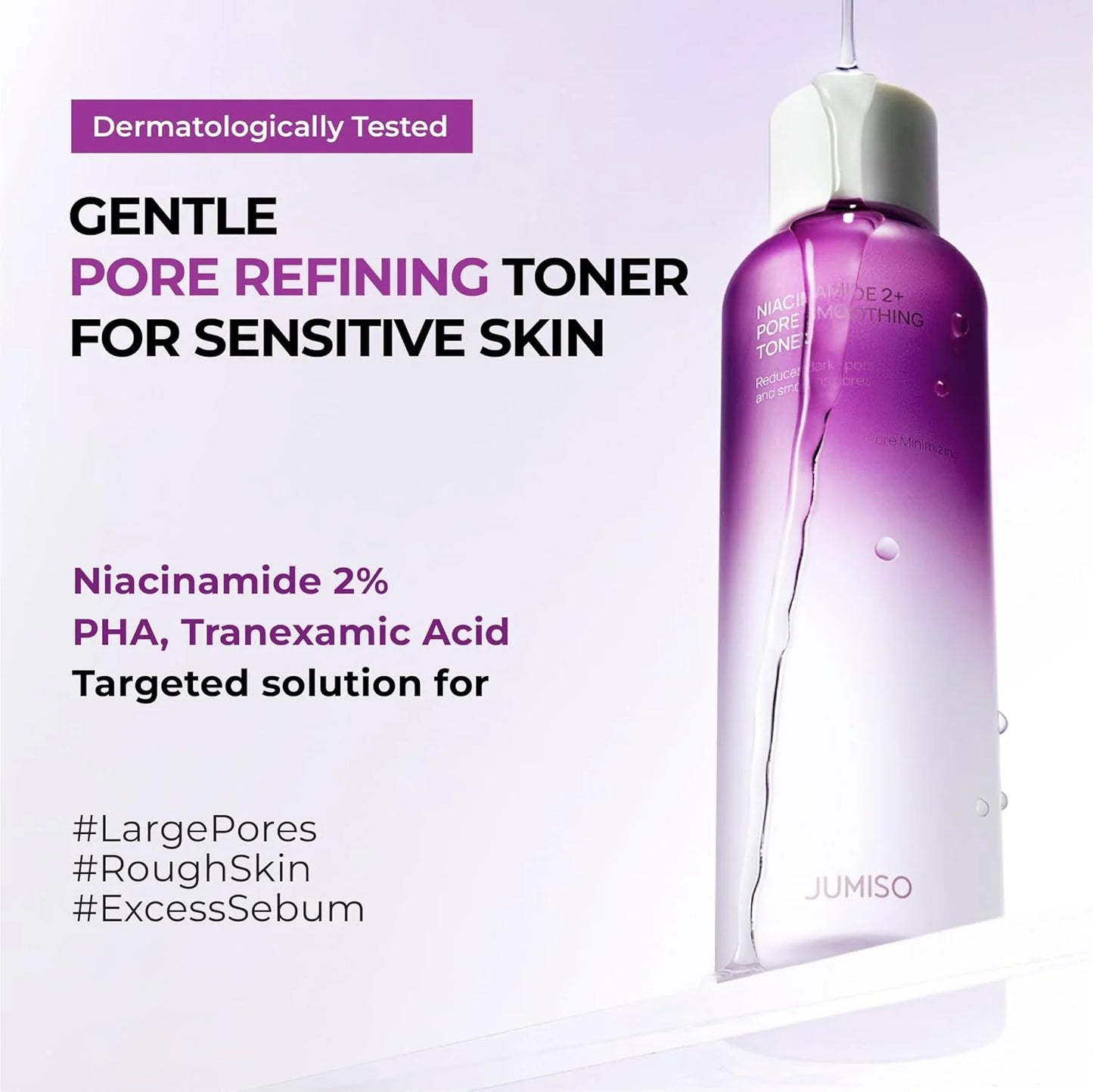 JUMISO - Niacinamide 2+ Pore Smoothing Toner, Unscented 205ml/6.93 fl oz