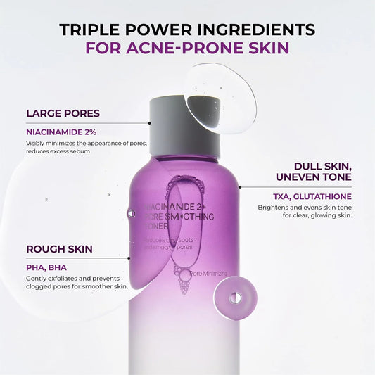 JUMISO - Niacinamide 2+ Pore Smoothing Toner, Unscented 205ml/6.93 fl oz