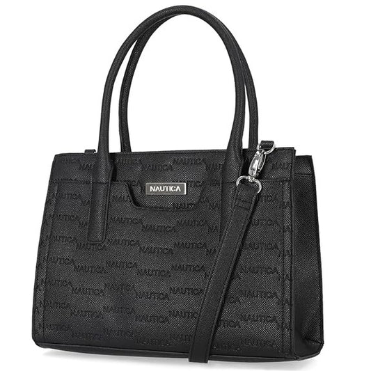 Nautica - Sandy Jr. Top Handel Satchel with Removable Crossbody Strap, Black