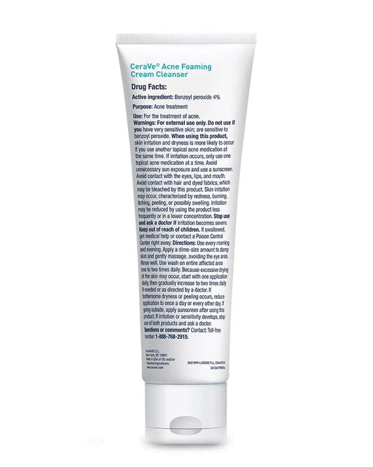 CeraVe - Acne Foaming Cream Cleanser - 5oz image 1