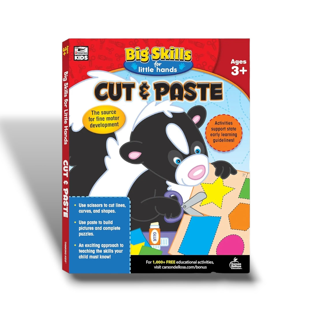 Big Skills for Little Hands Cut & Paste Preschool Workbook image 0