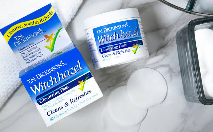 T.N. Dickinson's Witch Hazel Cleansing Pads for Face and Body, Gentle Astringent - 60 Count image 0