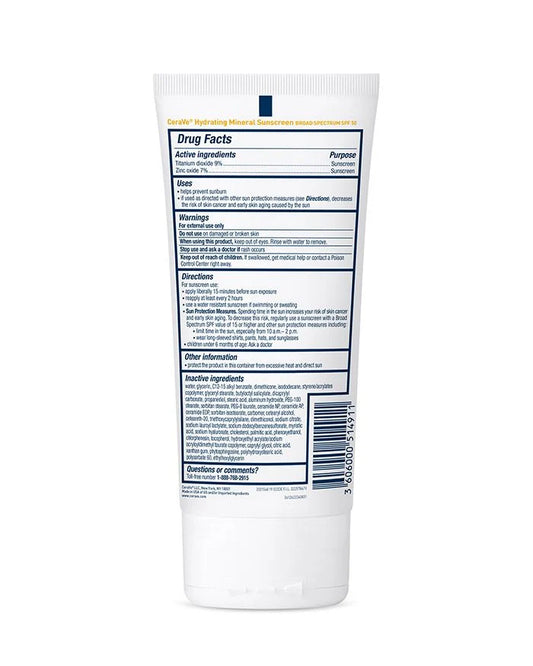 CeraVe - Hydrating Mineral Sunscreen - SPF50 - Body image 1