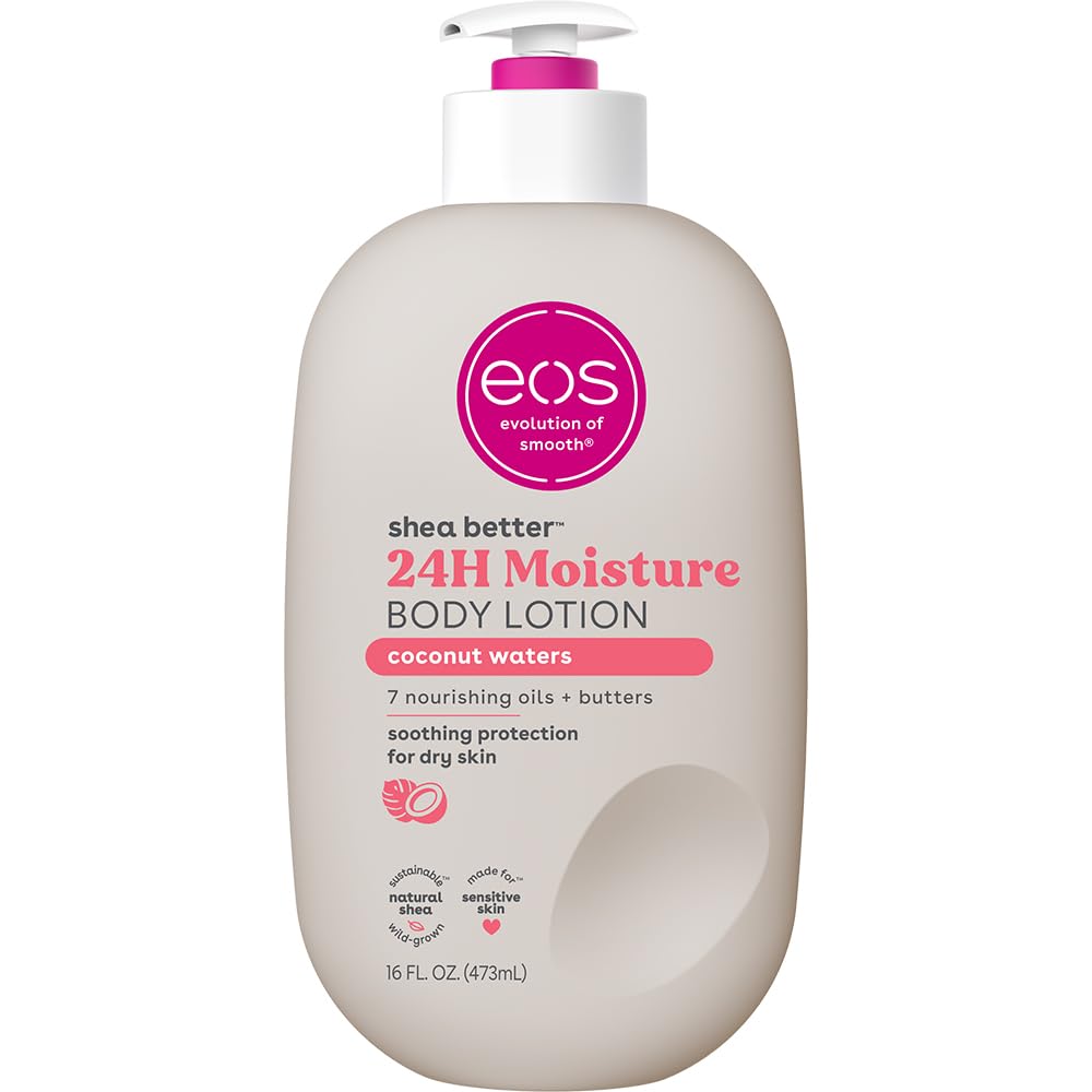 eos Shea Better Body Lotion Coconut Waters, 24-Hour Moisture Skin Care, Lightweight & Non-Greasy, Natural Shea, Vegan, Coconut Body Lotion, 16 fl oz | Pakistan image 0
