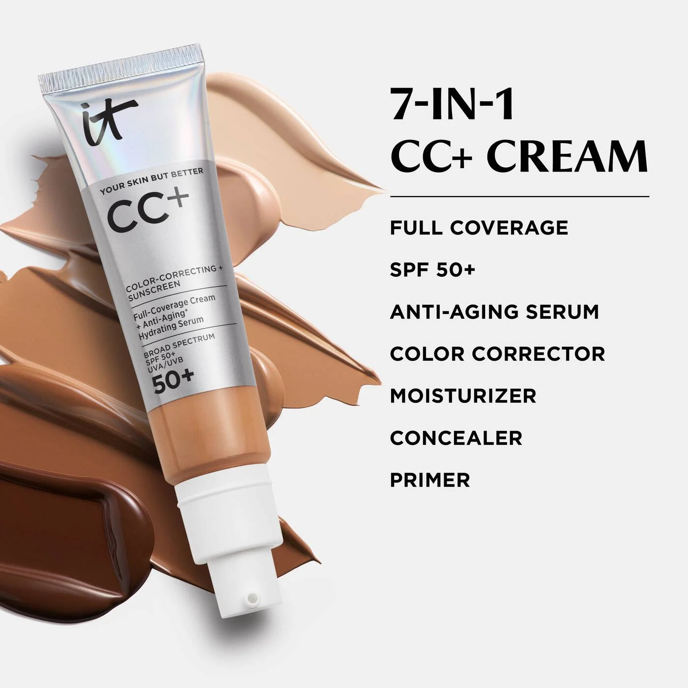 IT Cosmetics - CC+ Cream - Natural Full Coverage Foundation With SPF 50+ | Pakistan image 0