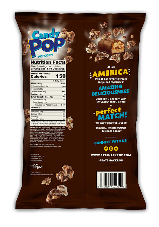 Snack Pop Candy - Coated Popcorn Made with Real Candy Pieces image 1