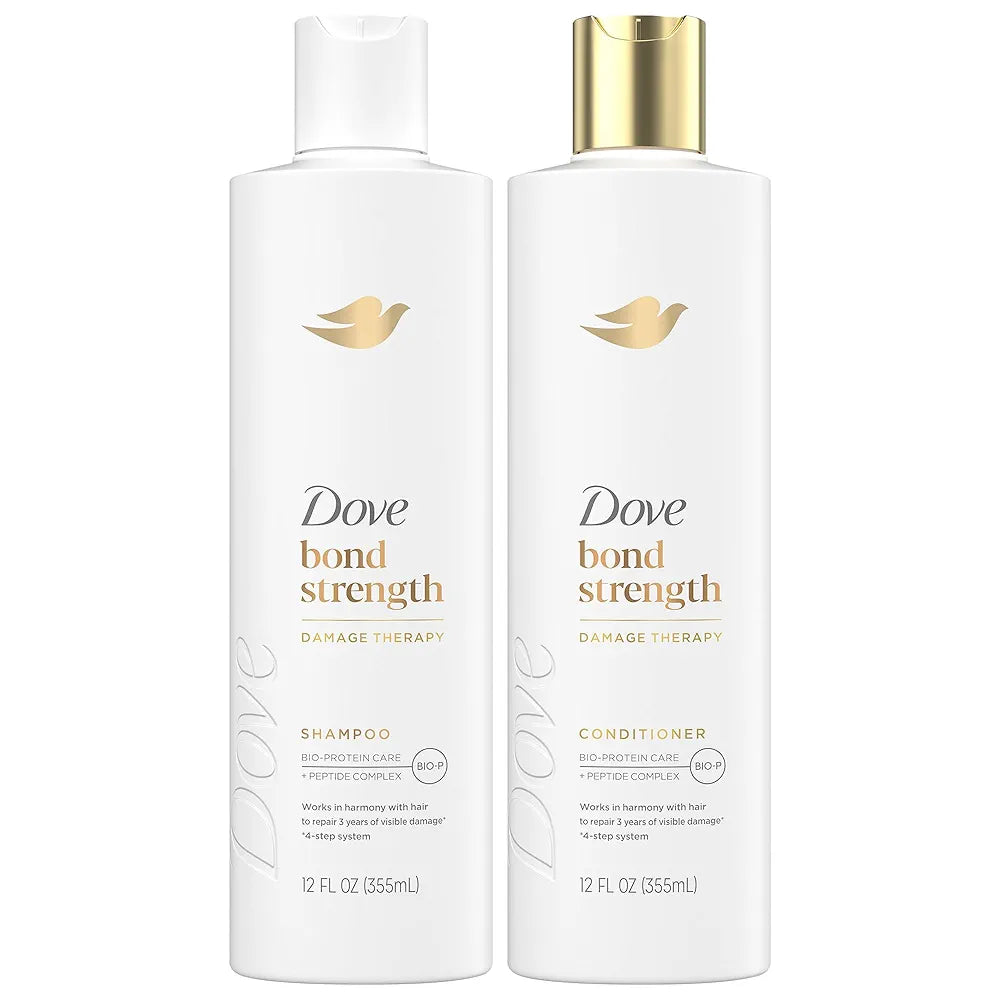 Dove Bond Strength Shampoo & Conditioner Set – Daily Strengthening Treatment for Dry, Damaged Hair, 12 Oz Ea image 0