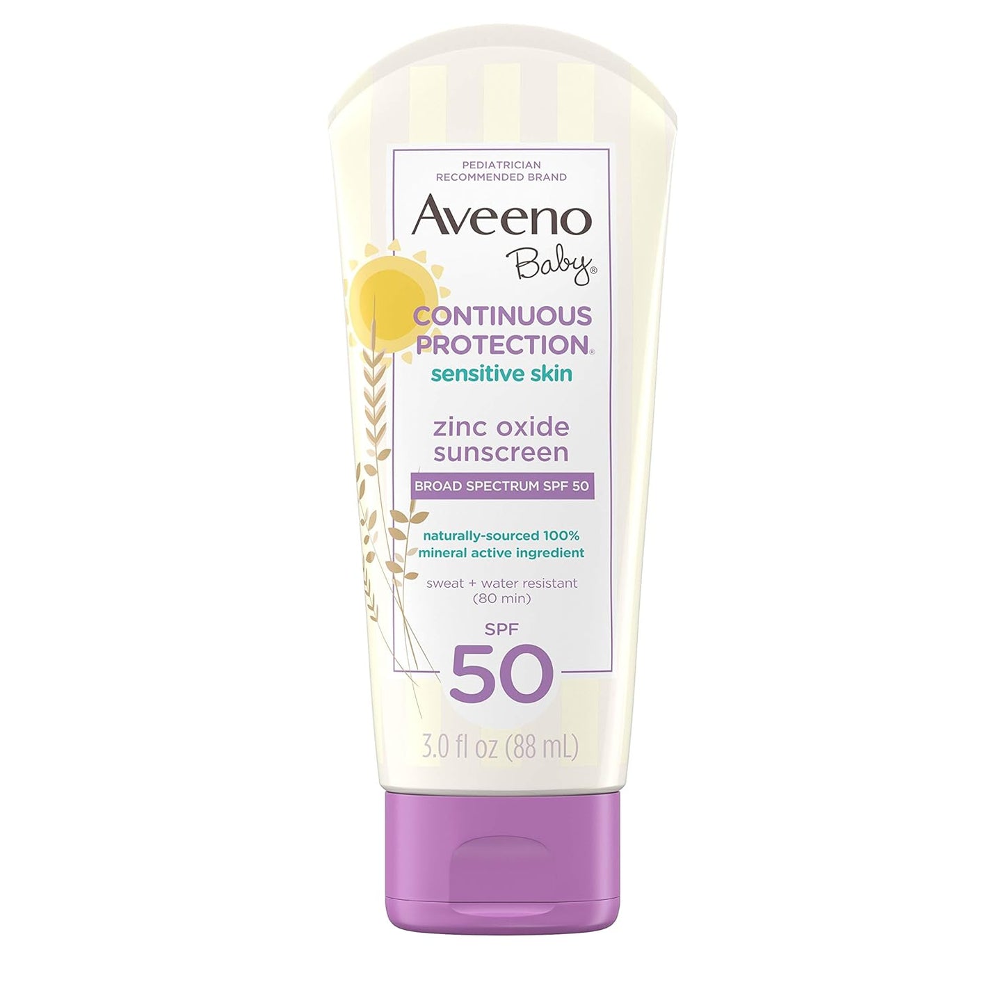 Aveeno Baby - Continuous Protection Zinc Oxide Mineral Sunscreen SPF 50 image 0