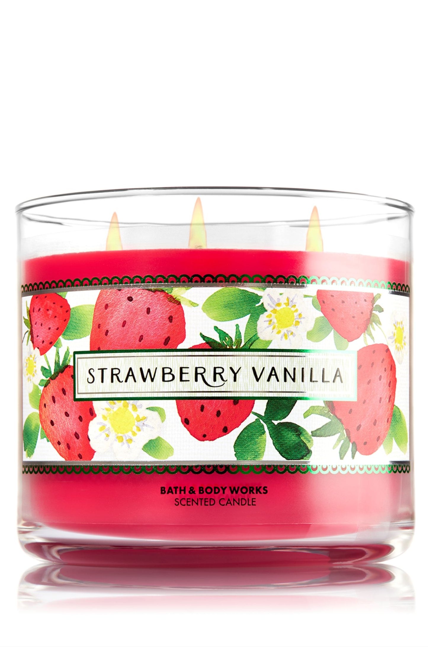 Bath & Body Works Candle - Strawberry Vanilla image 0