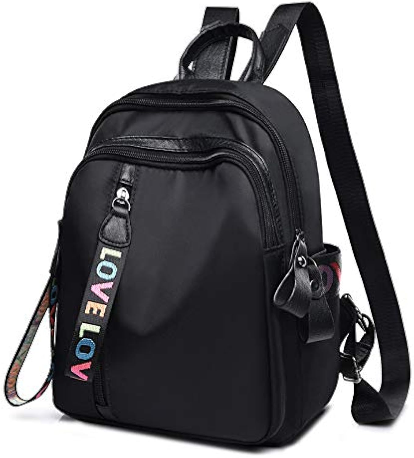 Women's Double Strap Backpack, Black