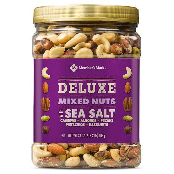 Member's Mark - Deluxe Roasted Mixed Nuts With Sea Salt (34 Oz.) image 0