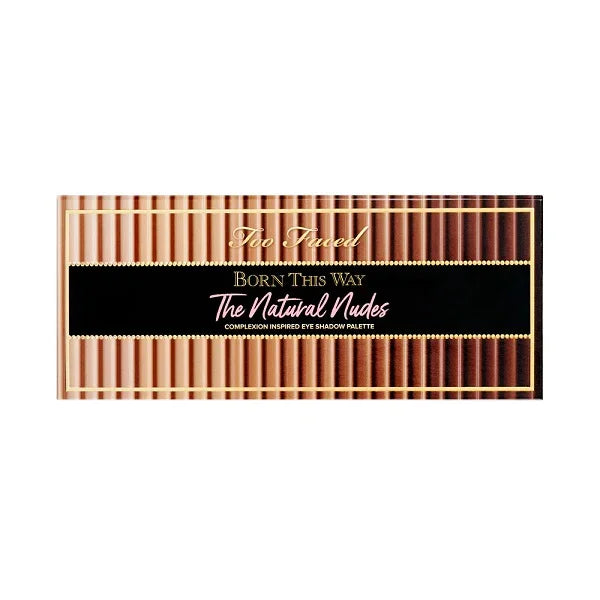 Born This Way The Natural Nudes eye shadow palette with gradient nude shades on packaging