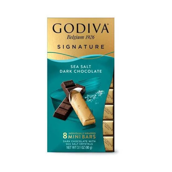 Godiva Signature - Mini Chocolate Bars - Sea Salt Dark Chocolate image