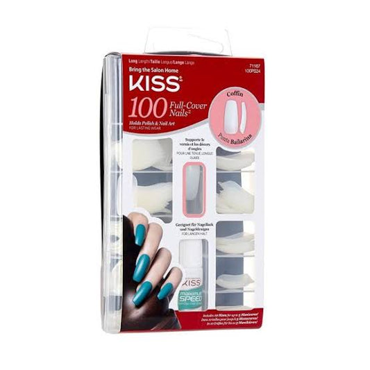 Kiss 100 Full Cover Nails - Coffin Ballerine image 0