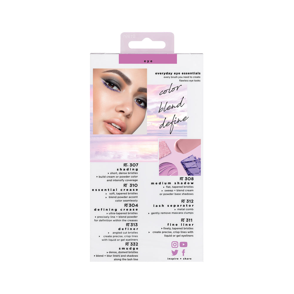Real Techniques - Enhanced Eye Essentials Makeup Brush Set image 2
