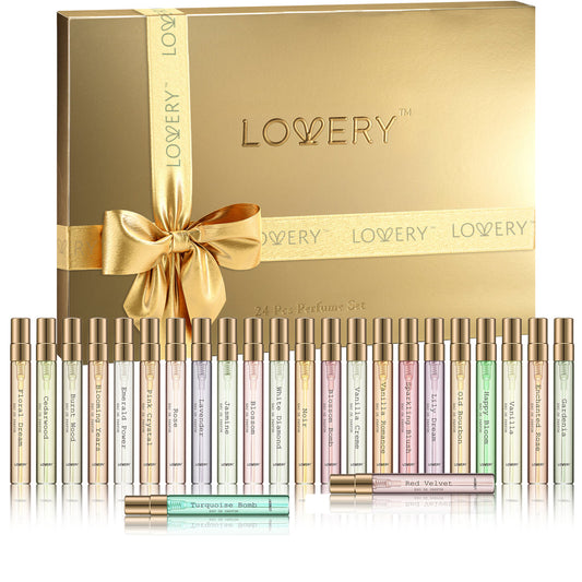 Lovery - Luxury 24pc Perfume Gift Box - Assorted Fragrances for Women | Pakistan image 0