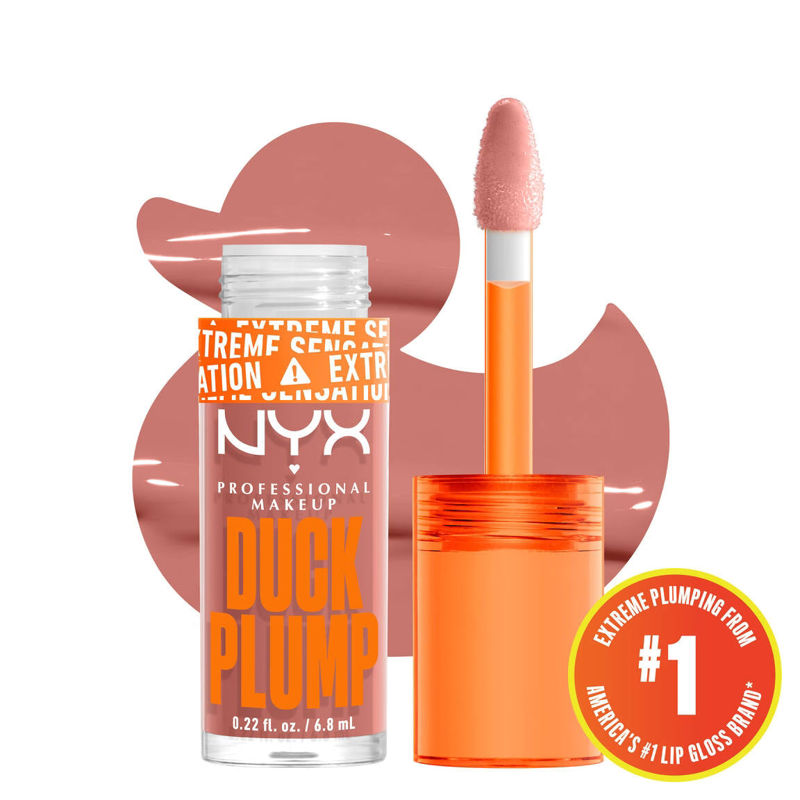 NYX Professional - Duck Plump High Pigment Plumping Lip Gloss - Bangin' Bare image