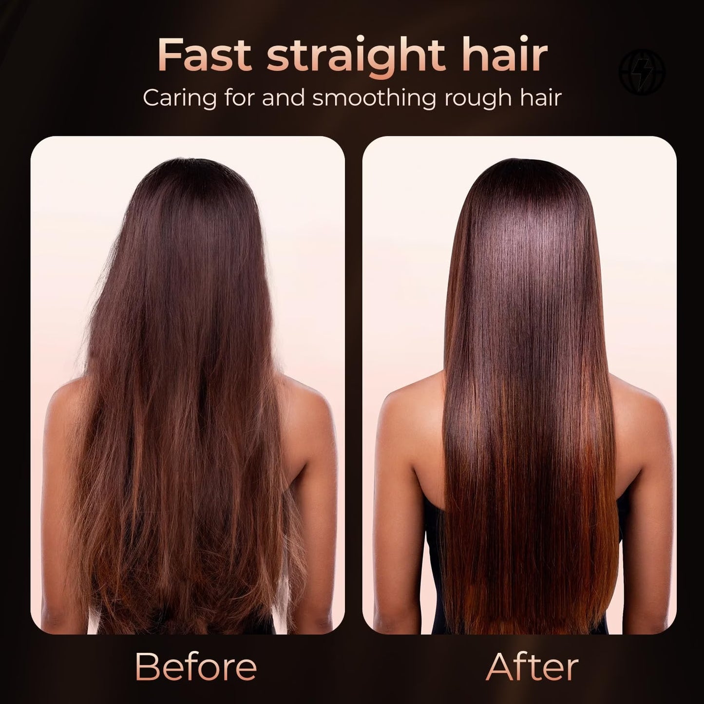 PRITECH - Hair Straightening Brush Ionic image 1