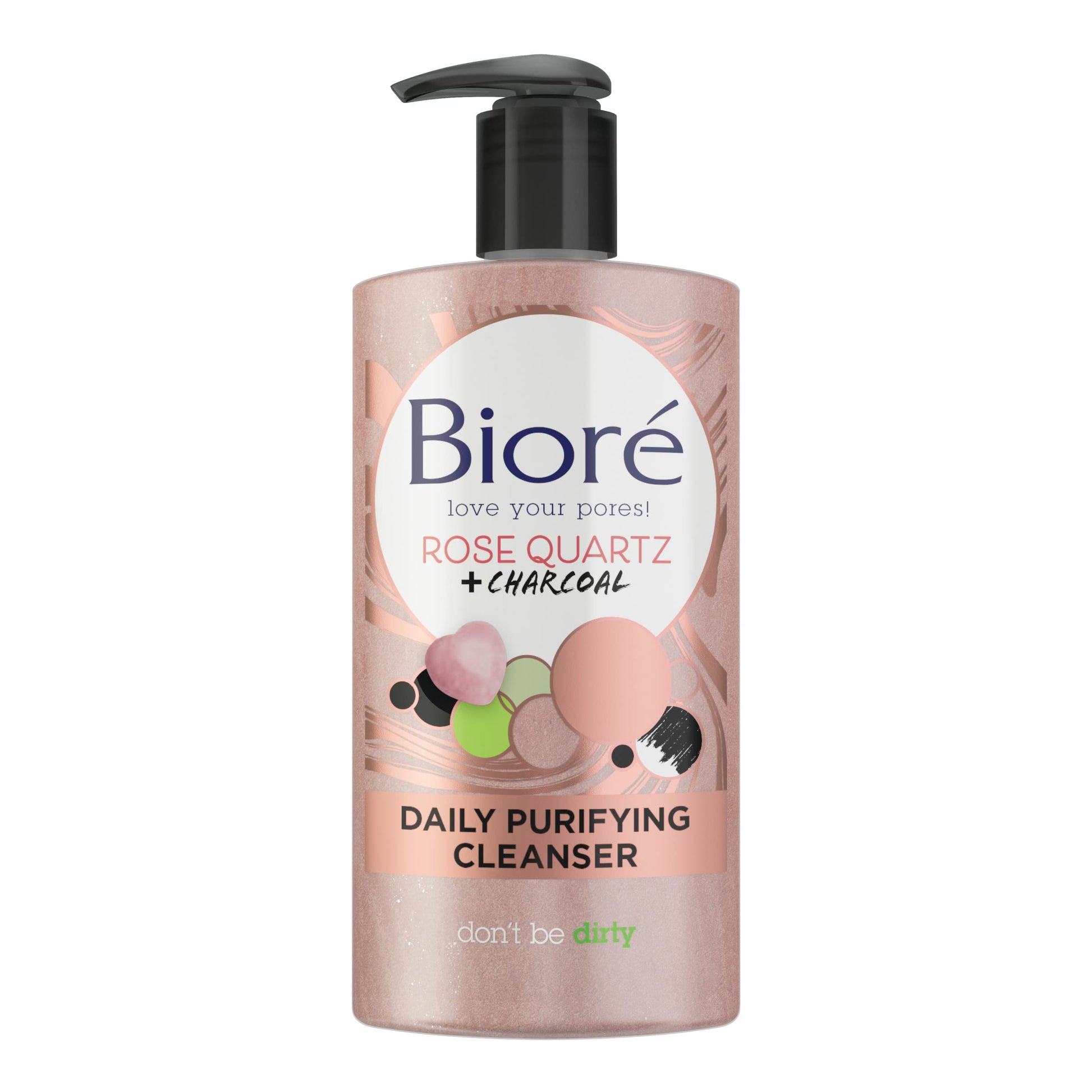 Biore - Rose Quartz + Charcoal - Daily Purifying Cleanser image 0