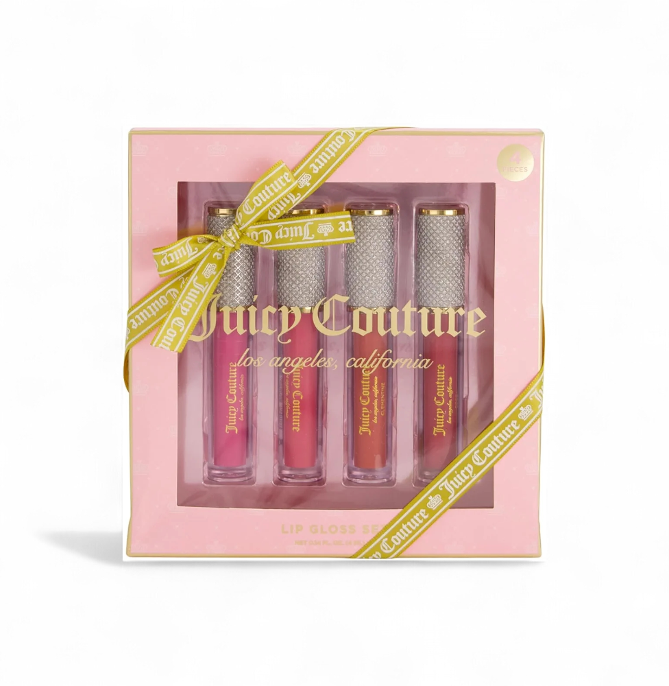 Juicy Couture 4 Pack Luxurious Lip Gloss Set – Berry, Cocoa, Clementine, & Watermelon | Pakistan image 0