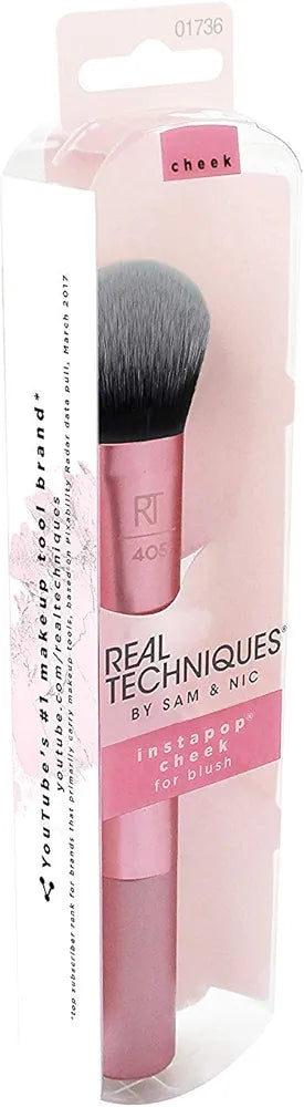 Real Techniques - InstaPop Cheek Makeup Brush for Application of Loose Pigment Highlighter or Blush image 2