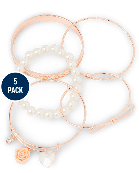The Children’s Place  Girls Charm Bangle Bracelet 5-Pack - multi image 0
