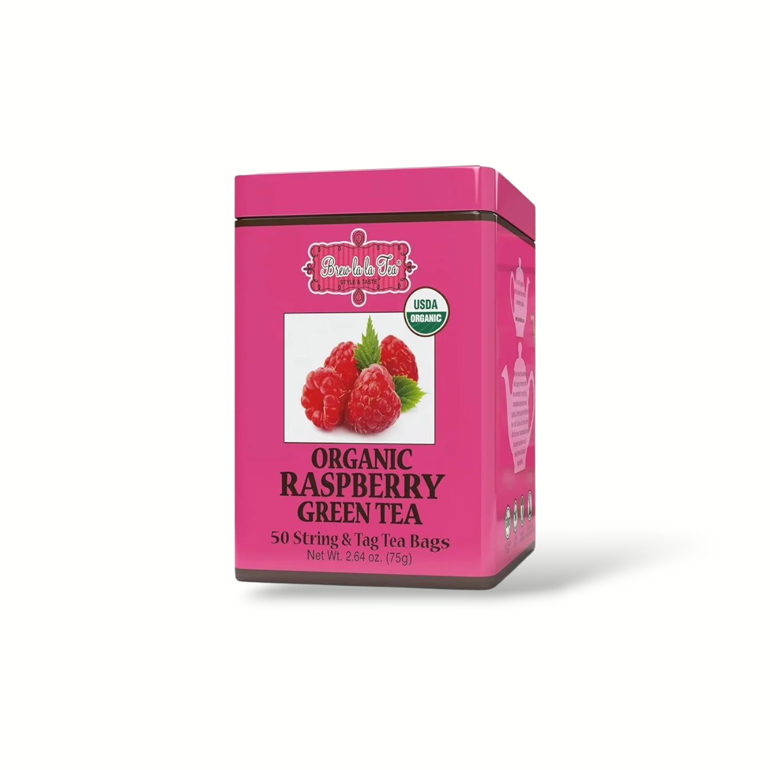 Brew La La Organic Green Tea - Natural Raspberry Flavor image 0