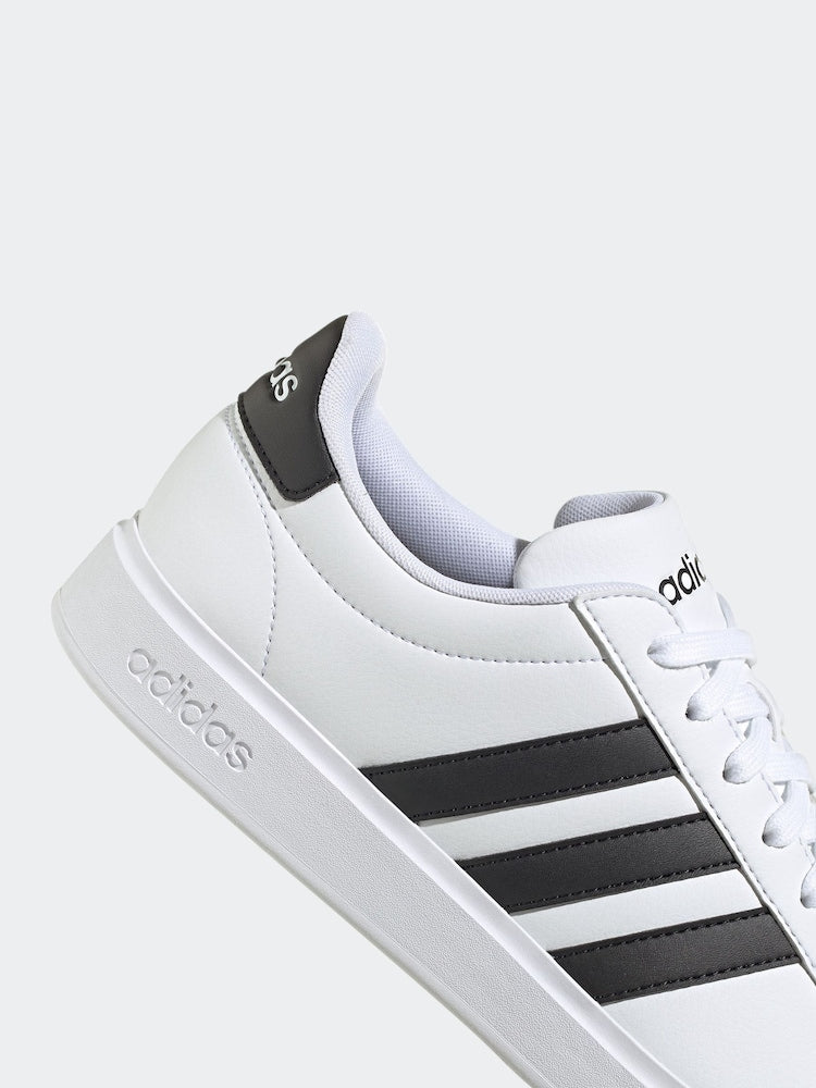 adidas White/Black Grand Court 2.0 Trainers Women Size 10 | Pakistan image 1
