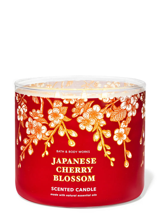 Bath and Body Works - Japanese Cherry Blossom - 3 wick candle image 0