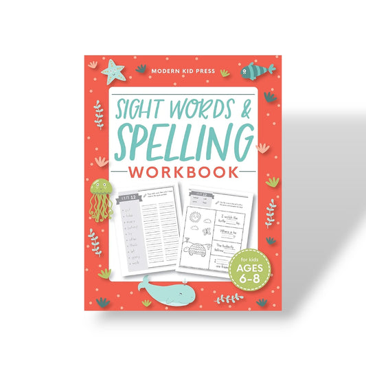 Sight Words and Spelling Workbook for Kids Ages 6-8 image 0