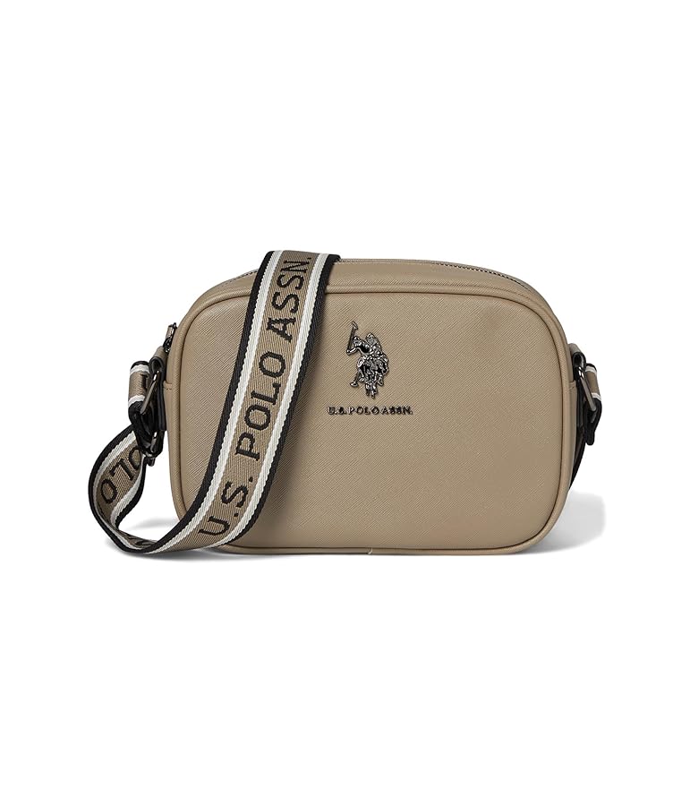 U.S. Polo Assassin - Classic Zip Crossbody Bag - Taupe | Pakistan image 0