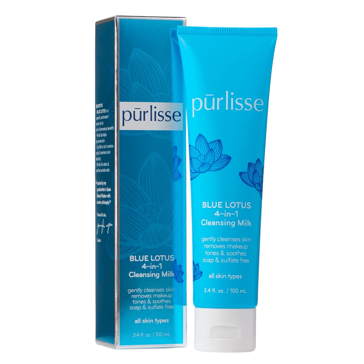 Purlisse - Blue Lotus 4-in-1 Cleansing Milk image 0