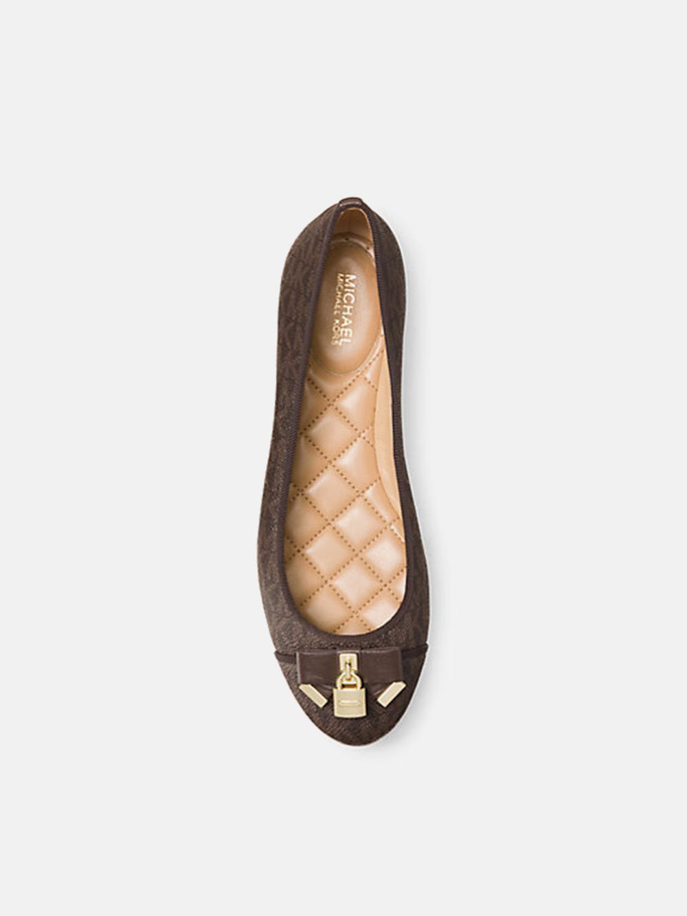 Michael Kors Alice Logo Ballet Flat Pumps - Brown US 7 image 0