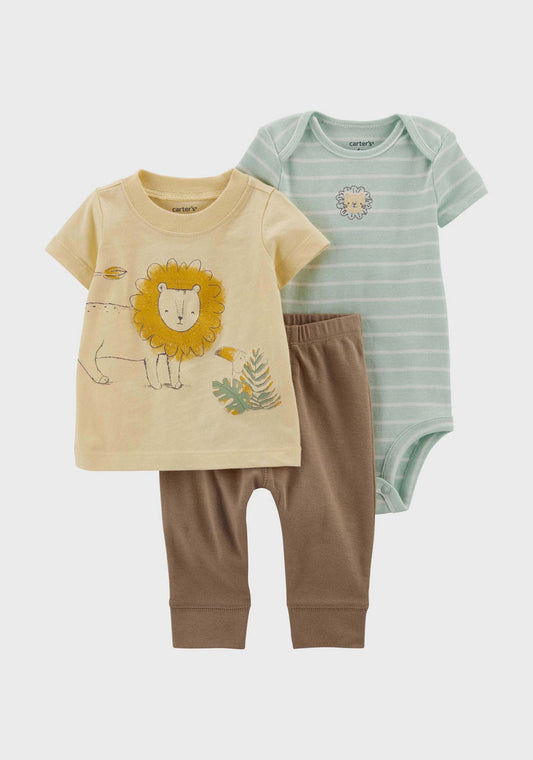 Carters 3-Piece Lion Little Character Set (3M) image 0