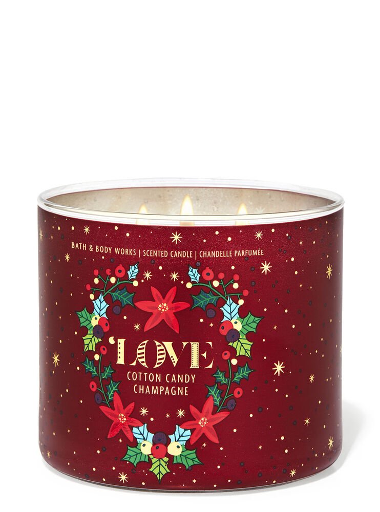 Bath & Body Works Candle - Love Cotton Candy Champagne image 0