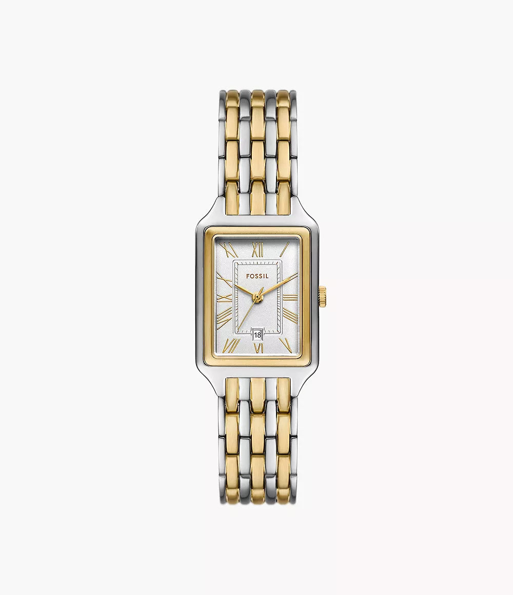 Fossil - Raquel Three-Hand Date Two-Tone Stainless Steel Watch image 0