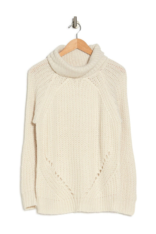 Cloth by Design - Pointelle Turtle Neck Sweater image 0