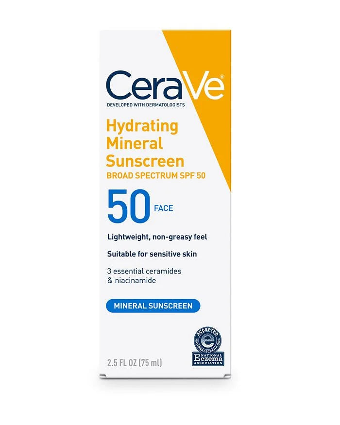 CeraVe - Hydrating Mineral Sunscreen - SPF50 - Face image 1