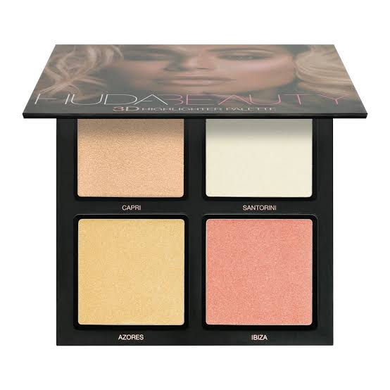 Huda Beauty - 3D Highlighter Palette - Pink Sands image
