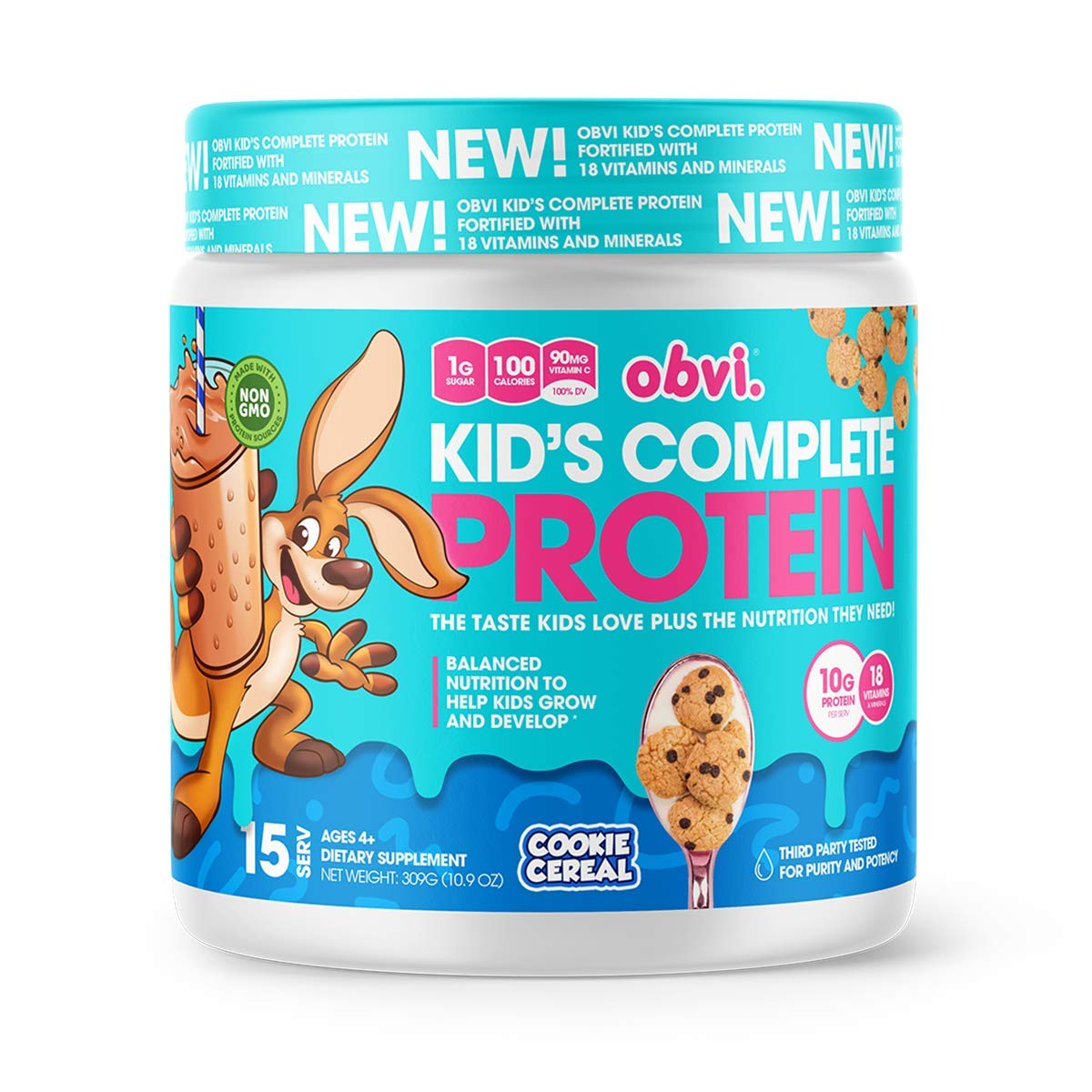 Obvi - Kid's Complete Protein - Cookie Cereal - 309gms image 0